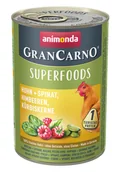Mokra karma dla psów - AN 82435 GC SUPERFOODS KURCZAK SZPIN MAL P DYNI 400G - miniaturka - grafika 1
