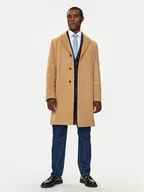 Płaszcze męskie - Boss Płaszcz wełniany H-Hyde 50525739 Beżowy Slim Fit - miniaturka - grafika 1