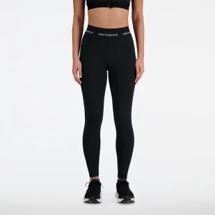 Legginsy damskie New Balance WP41177BK  czarne - Spodnie sportowe damskie - miniaturka - grafika 1