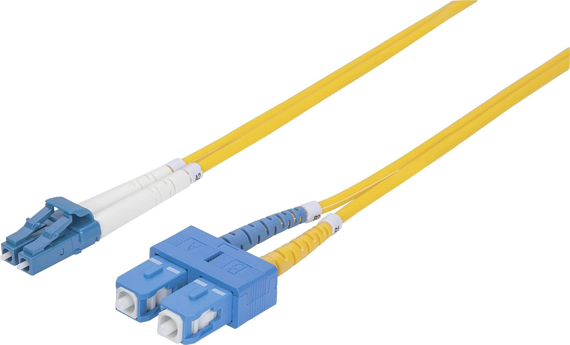 Kabel krosowy METZ CONNECT OpDAT, SC-D APC/LC-D APC OS2, 1 m 21.06.1356