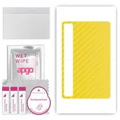 Akcesoria do tabletów i e-booków - folia naklejka skórka strukturalna na TYŁ do TCL TAB 8 LE - Carbon Żółty - apgo SKINS - miniaturka - grafika 1