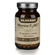 Suplementy naturalne - SOLHERBS (suplementy) WITAMINA K2 MK7 60 KAPSUŁEK (200 mcg) - SOLHERBS - miniaturka - grafika 1
