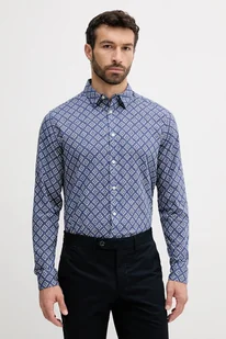 Pepe Jeans koszula bawełniana męska kolor niebieski regular z kołnierzykiem klasycznym PM309092 - Koszule męskie - miniaturka - grafika 1