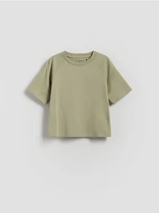 Reserved - Bawełniany t-shirt - jasnozielony - Bluzki dla niemowląt - miniaturka - grafika 1