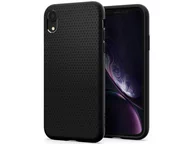 Etui i futerały do telefonów - Etui Spigen Liquid Air do Apple iPhone Xr Matte Black +Szkło Alogy - miniaturka - grafika 1