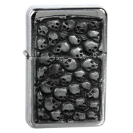 Trafika - Tasman Tasman, Zapalniczka benzynowa, Skull 2, emblemat srebrny - miniaturka - grafika 1