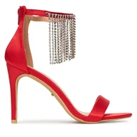 Sandały damskie - Sandały DeeZee RK01-22 Czerwony - miniaturka - grafika 1