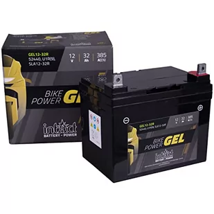intAct Bike-Power GEL12-32R, U1R(9), 52440, 12V 32 Ah, 385 A (EN), wysokiej jakości akumulator motocyklowy GEL o 30% większej mocy rozruchowej, bezobsługowy akumulator GEL - Akumulatory motocyklowe - miniaturka - grafika 1