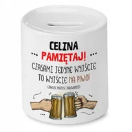 Skarbonki - Skarbonka Dla Celiny na Urodziny Imieniny Prezent z Nadrukiem ze Zdjęciem - miniaturka - grafika 1