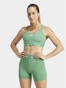 Biustonosze - adidas Biustonosz sportowy Powerreact Training IT6641 Zielony - miniaturka - grafika 1