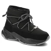 Śniegowce damskie - Czarne Śniegowce Big Star Modne Ocieplane Buty Damskie - miniaturka - grafika 1