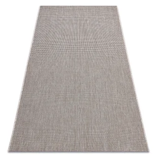 DYWAN SZNURKOWY SIZAL FLOORLUX 20580 gładki, jednolity, jednokolorowy - srebrny / czarny szary 60x110 cm - Dywany - miniaturka - grafika 1
