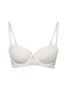 Calvin Klein Biustonosz damski Kobiety Sztuczne włókno biały jednolity, 70A - Biustonosze - miniaturka - grafika 1