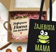 Kubki - Zestaw prezentowy dla Mamy na Dzień Mamy ŻAJEBISTA MAMA - miniaturka - grafika 1