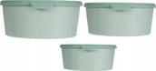 Akcesoria do karmienia - Excellent Houseware Pojemniki na żywność okrągłe z tworzywa sztucznego, 3 sztuki o różnej wielkości - miniaturka - grafika 1