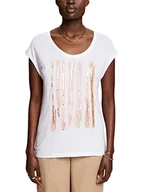 Koszulki i topy damskie - ESPRIT Collection Damska koszulka 043EO1K302, 100/biała, XXL, 100 / biały, XXL - miniaturka - grafika 1