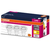 Żarówki LED - 3PAK Żarówka LED GU10 6,9W = 80W 575lm 2700K Ciepła 36° OSRAM VALUE - miniaturka - grafika 1