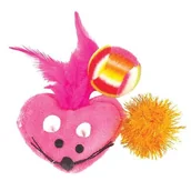 Zabawki dla kotów - Myszka + piłki, zestaw 3 sztuki K093 - miniaturka - grafika 1