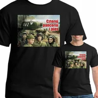 Koszulki męskie - Koszulka Czterej Pancerni I Pies Xl 3089 Czarna - miniaturka - grafika 1