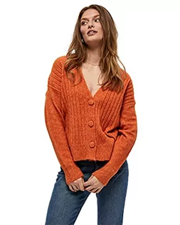 Swetry damskie - Peppercorn Penelope damski kardigan z dzianiny, 6835 m morelowy pomarańczowy melanż, 56 - grafika 1