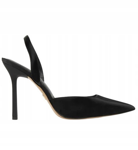 ALDO CZÓŁENKA CZARNE LAKIEROWANE ZE SZPICYM OBCASIE NA SZPILCE 40 T7C