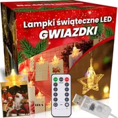 Oświetlenie świąteczne - Dekoracja świąteczna Heckermann Lampki Świąteczne Led Heckermann Ic-96L 6M Gwiazdki - miniaturka - grafika 1