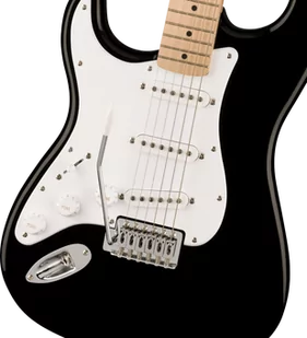 Squier Sonic Stratocaster Left-Handed Maple Fingerboard White Pickguard Black - Gitary elektryczne - miniaturka - grafika 1