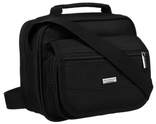 Torba Męska Na Ramię Miejska Listonoszka Crossbody Na Suwak Peterson, Czarny - Torby męskie - miniaturka - grafika 1