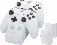 Akcesoria do Xbox - Venom Venom XBO Stacja dokująca + 2 baterie white - miniaturka - grafika 1