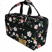 Akcesoria podróżnicze - Kosmetyczka torebka na kosmetyki damska podróżna turystyczna kuferek - miniaturka - grafika 1