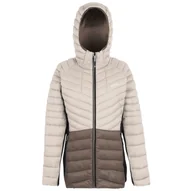 Kurtki i kamizelki sportowe damskie - Kurtka damska Regatta Women’s Hooded Leedre Hybrid Rozmiar: XS / Kolor: jasnobrązowy - miniaturka - grafika 1