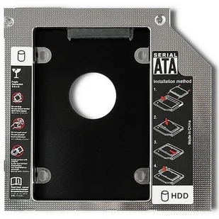 Qoltec Kieszeń na drugi dysk 2.5 HDD 9.5 mm - Zabezpieczenia do laptopów - miniaturka - grafika 1