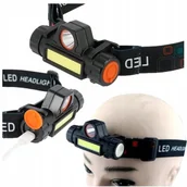 Latarki - Latarka Czołowa Z Magnesem Czołówka 4w1 Lampka Cob - miniaturka - grafika 1