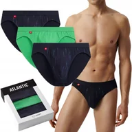 Majtki męskie - SLIPY MĘSKIE ATLANTIC SPORT 3MP193/GRA/ZIE/GRA 3PAK *L* - miniaturka - grafika 1