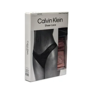 Calvin Klein Underwear Stringi 3-pack - Majtki damskie - miniaturka - grafika 1