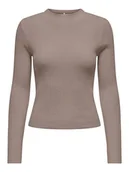 Koszulki i topy damskie - ONLY Koszulka w kolorze szarobrązowym - miniaturka - grafika 1