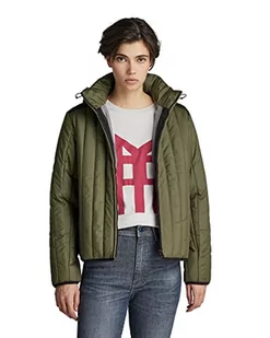 G-STAR RAW Pionowa Pikowana Kurtka Damska, Zielony (cień oliwkowy B958-B230), L - Kurtki damskie - miniaturka - grafika 1
