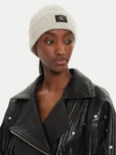 Czapki damskie - Calvin Klein Czapka Hardware K60K612652 Beżowy - miniaturka - grafika 1