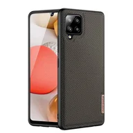 Etui i futerały do telefonów - Dux Ducis Fino etui pokrowiec pokryty nylonowym materiałem Samsung Galaxy A42 5G zielony - miniaturka - grafika 1