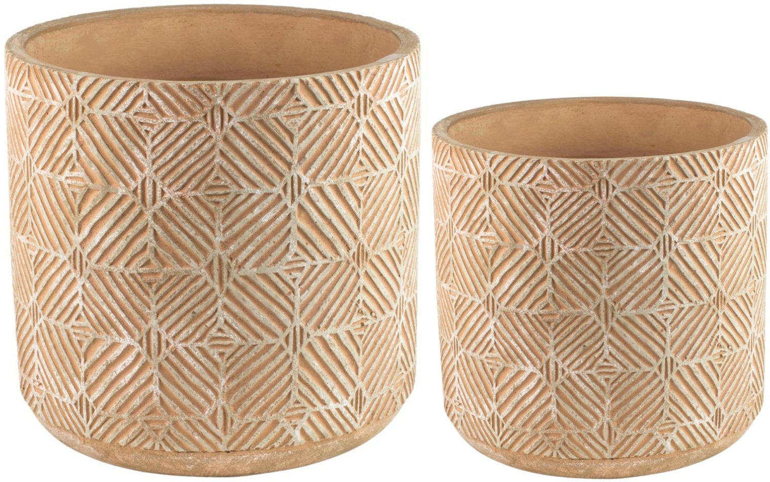 Direct Home and Garden Zestaw 2 szt Osłonka betonowa JANA ochre