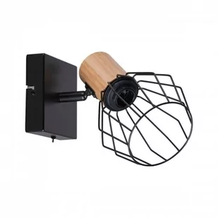 Paulmann Lanka kinkiet 1x20W czarny/drewno 66766 - Lampy ścienne - miniaturka - grafika 1