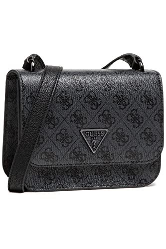 Guess Noelle Mini Crossbody Flap torba damska, rozmiar uniwersalny, antracyt, jeden rozmiar