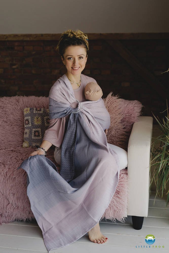 Little Frog Chusta kółkowa Little Frog - Lovely Lavender 2.1 m.