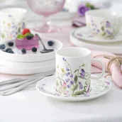 Serwisy do kawy i herbaty - Zestaw kawowy na 6 osób porcelanowy VIOLA - miniaturka - grafika 1
