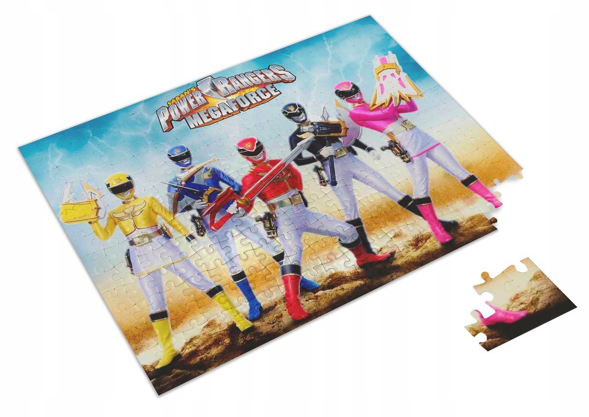 Puzzle + IMIĘ Power Rangers Prezent 96 el Wzory #4