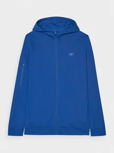 Męska bluza dresowa rozpinana 4F 4FRAW24TSWSM1823 - niebieska - Bluzy sportowe męskie - miniaturka - grafika 1