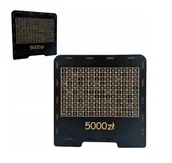 Skarbonki - CZARNA skarbonka wykreślanka 5000 zł - miniaturka - grafika 1