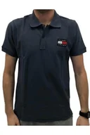 Koszulki męskie - Tommy Hilfiger koszulka męska polo 456, Navy, Rozmiar S - miniaturka - grafika 1