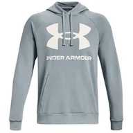 Bluzy sportowe męskie - Męska bluza Under Armour Rival Fleece Big Logo HD Rozmiar: XL / Kolor: niebieski/biały - miniaturka - grafika 1