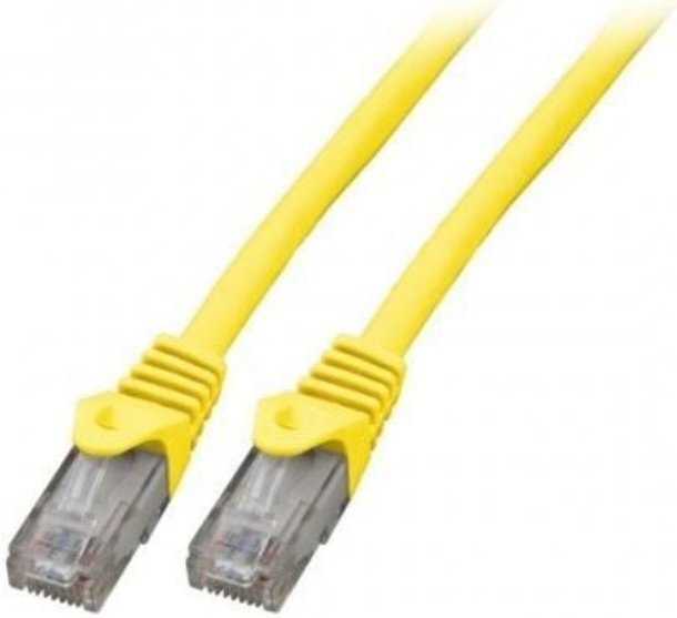 Mercodan Kabel sieciowy RJ-45, Cat.6, U/UTP, LSZH, CCA, żółty, 10 m 371225100
